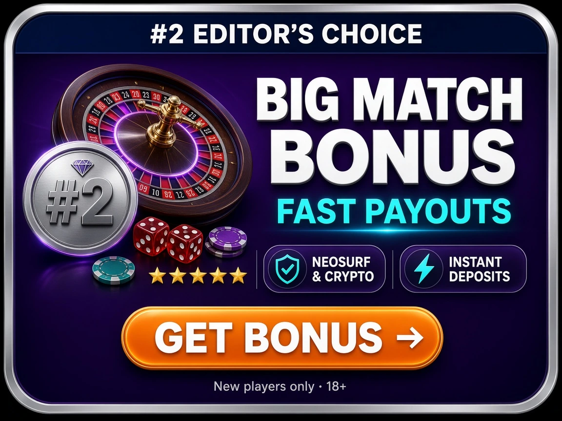 #2 Casino Two - 150% Welcome Bonus